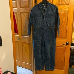 Universal Thread Long Sleeve Denim Jumpsuit, Indigo, Size 16 NWT